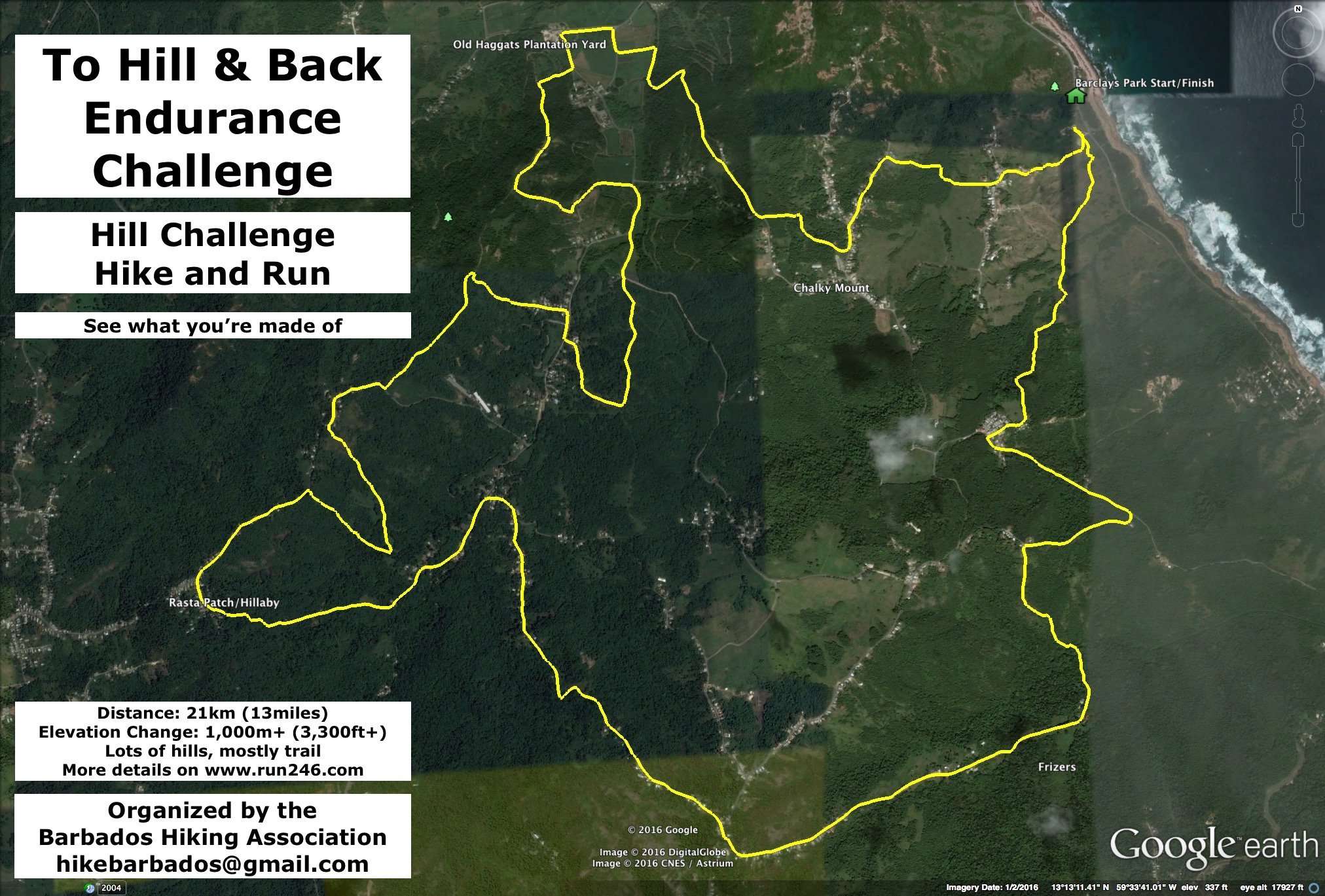 Barbados Hiking Association: Annual Hill Challenge