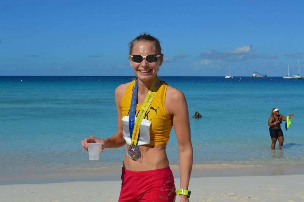 Amy Chalk of UK - Run Barbados