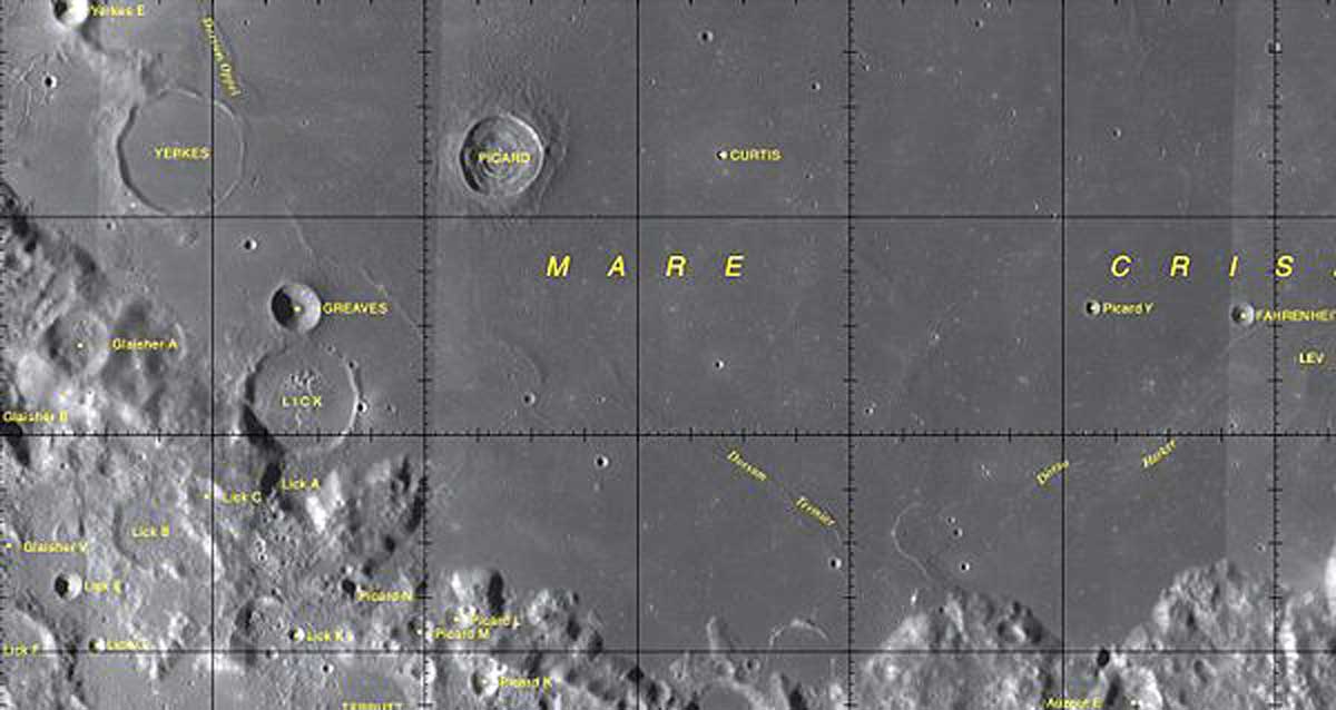 Greaves Crater named after Bajan William M. H. Greaves