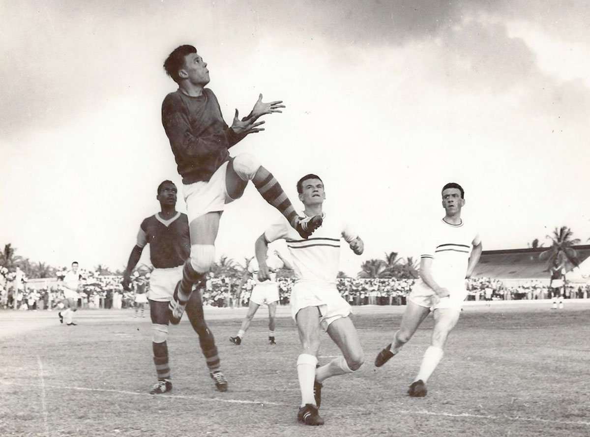 Football (soccer) in Barbados in the 1950s & 1960s