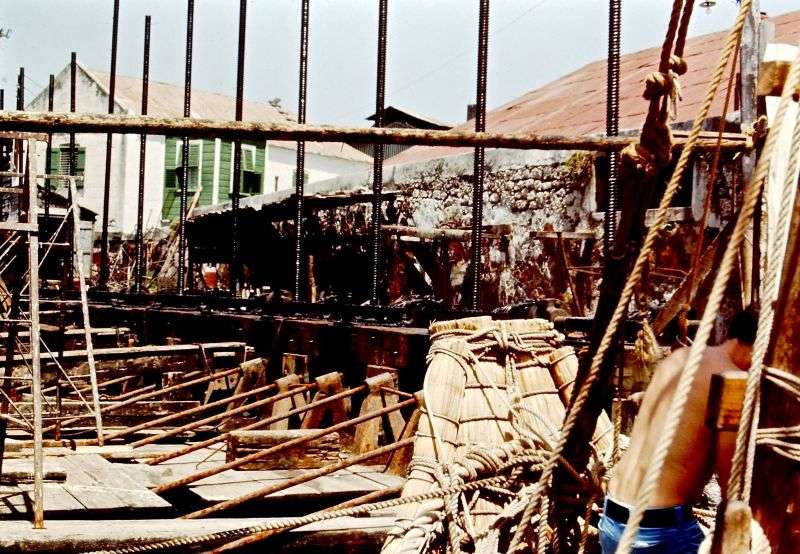RA II in Blackwood Dry Dock -1970 Jim Webster