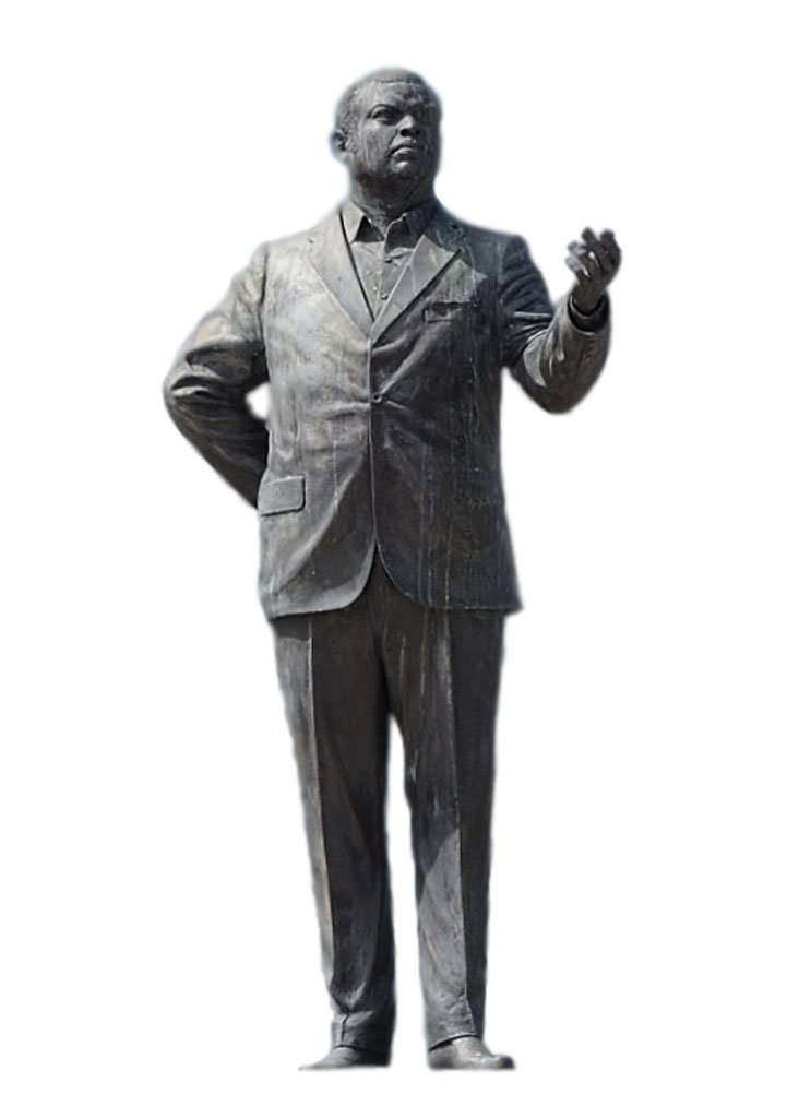 Unveiling of Errol Barrow bronze statue by Ricky George on 21 January 2007