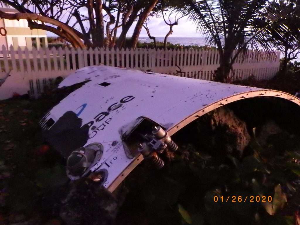 Soyuz flight VS23 washed up payload fairing - Bath
