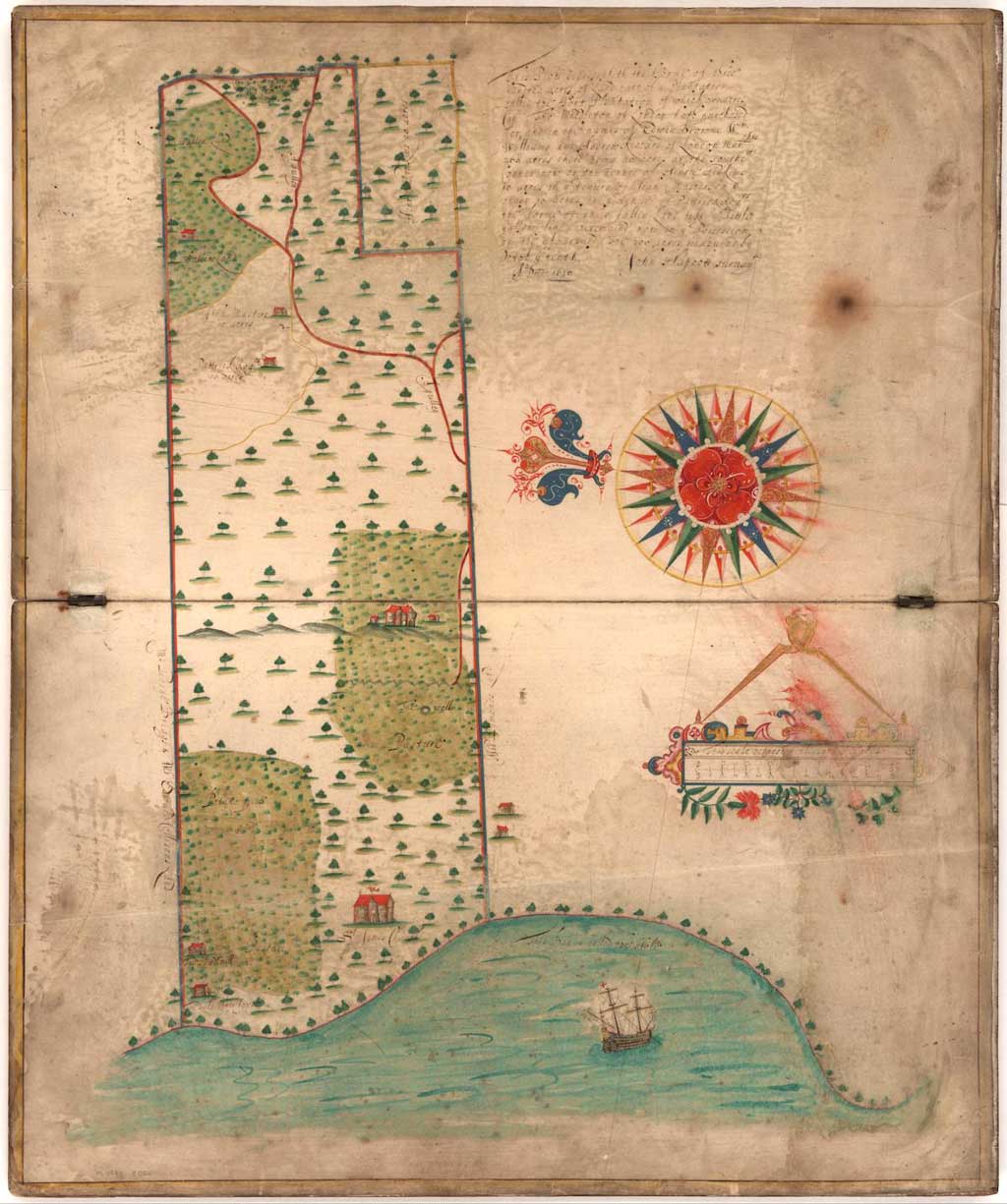 John Hapcott Plantation Map 1646
