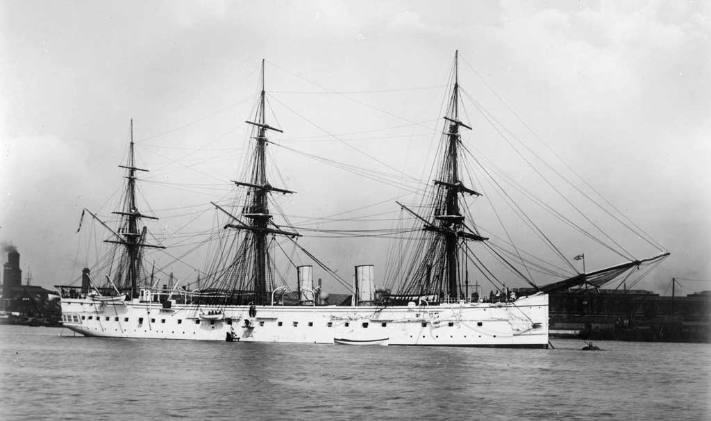 HMS Bacchante visit to Barbados 1879-1880