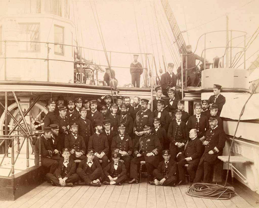 Crew of HMS Bacchante1880