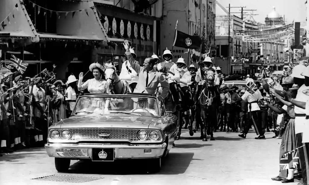Queen Elizabeth II visit to Barbados February 1966