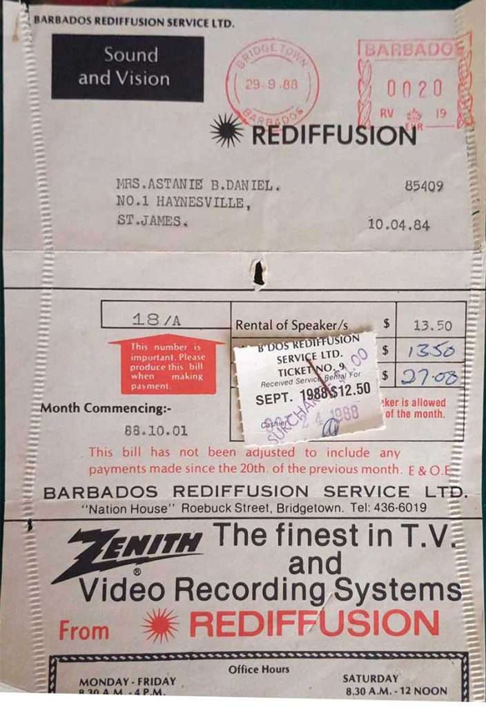 Rediffusion Bill 1984