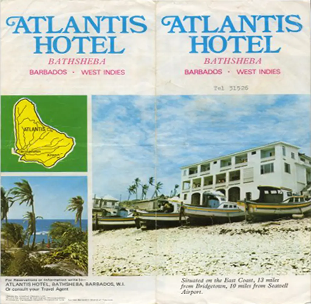 Atlantis Hotel, Tent Bay, St. Joseph Brochure