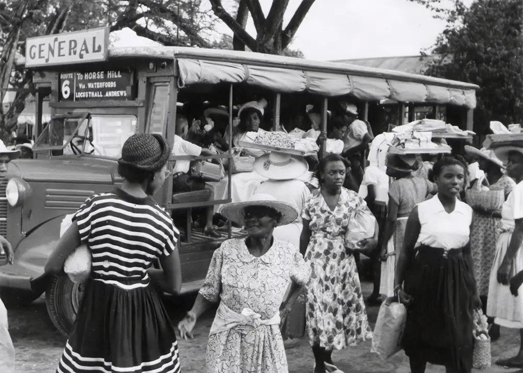 Probyn Street General bus stand Bridgetown Barbados