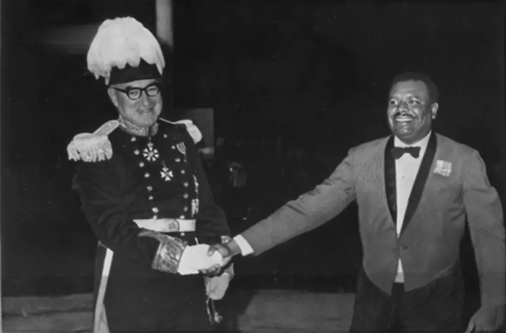 Prime Minister Errol Barrow and Governor Stow