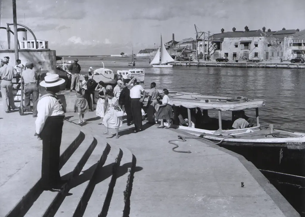 BajanThings Hero Image - Tourists arriving at the Customs Pier, Bridgetown